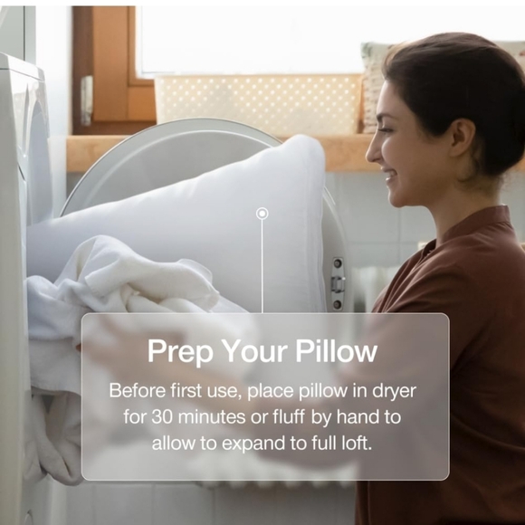 Coop Home Goods Essence Cooling Down Alternative Pillows Set of 2, Queen Size - Picture 6 of 15